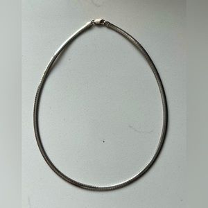 Omega Italian 925 Sterling Silver 18” Chain 20 Grams w/ Lobster Claw